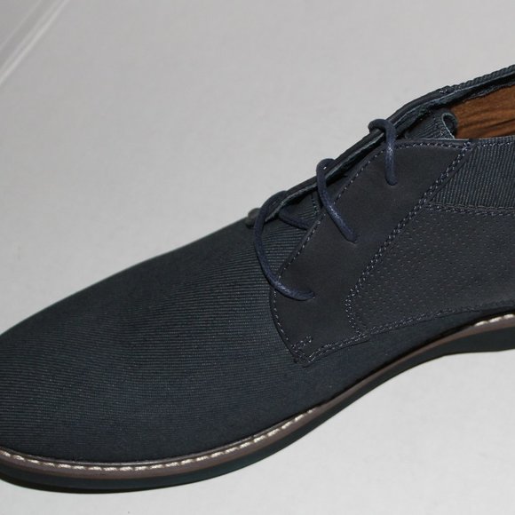 STEVE MADDEN NAVY MIXED MEDIA CHUKKA BOOT main image 8